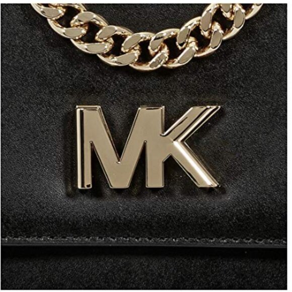 NWT Michael Kors Mott Chain Leather Black Convertible Backpack - Picture 6 of 9